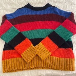 URBAN OUTFITTERS rainbow sweater size xs
